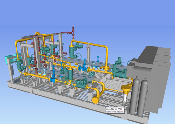 FPSO Metering Skid 3D Modeling